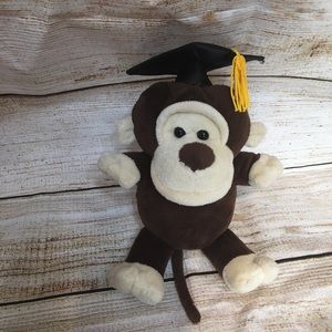 Graduation plush monkey from DanDee
